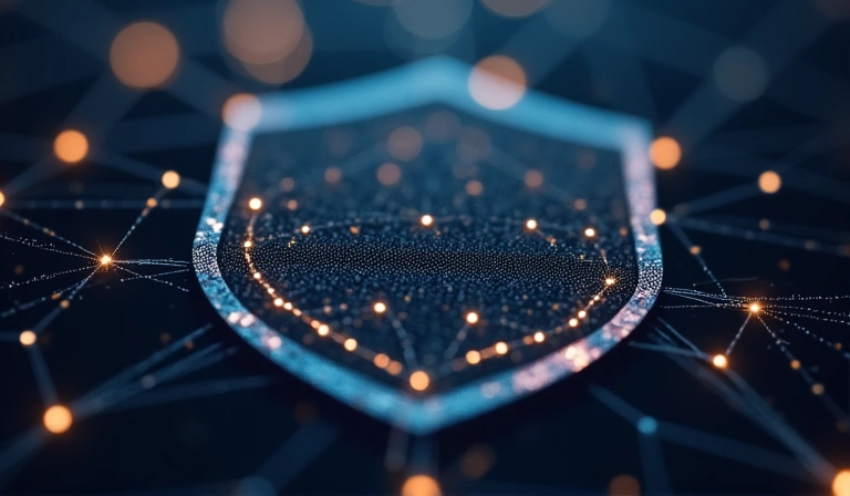 Abstract representation of legal protection and boundaries